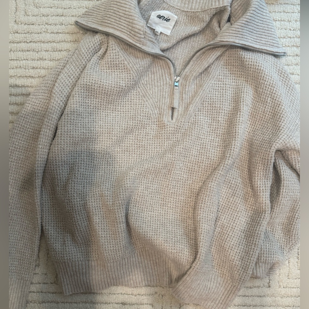 Aerie quarter zip sweater
